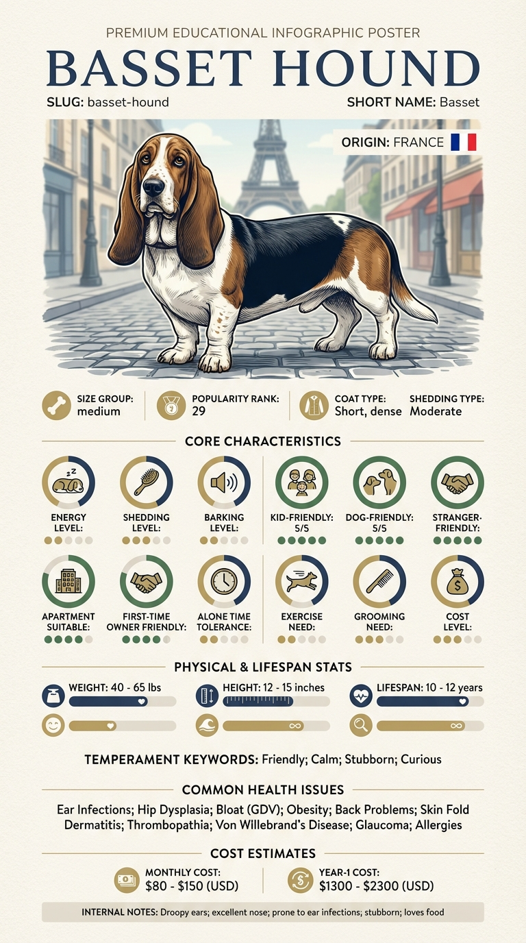 basset hound infographic