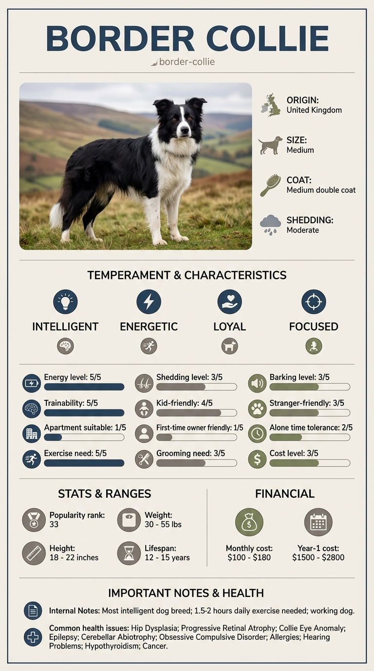 Understanding Border Collie Cost in Jackson infographic