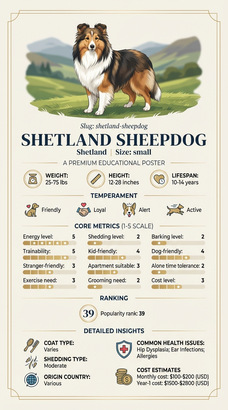 shetland sheepdog infographic