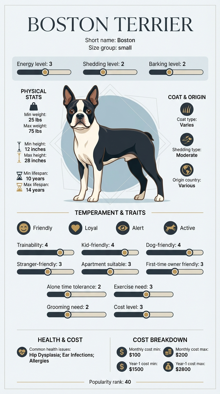 boston terrier infographic
