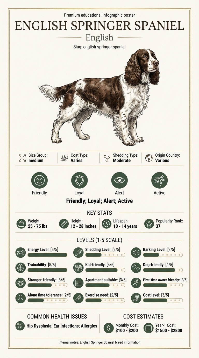Understanding English Springer Spaniel Cost in Billings infographic