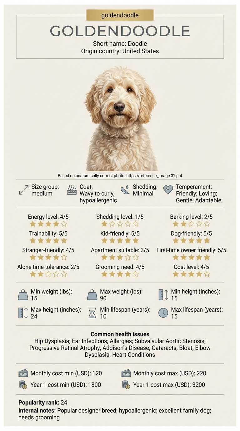 Goldendoodle Anxiety: Causes, Symptoms, and Solutions infographic