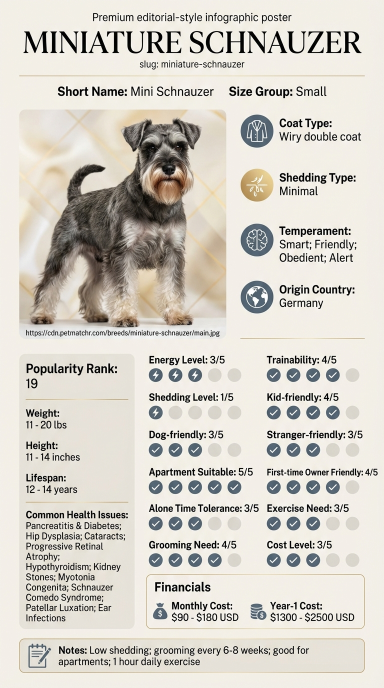 Understanding Miniature Schnauzer Cost in Billings infographic