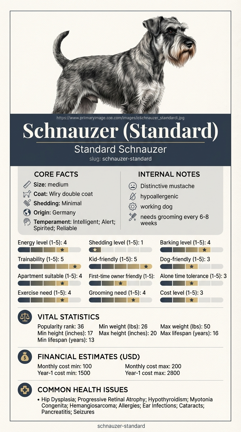 Understanding Schnauzer (Standard) Cost in Virginia Beach infographic