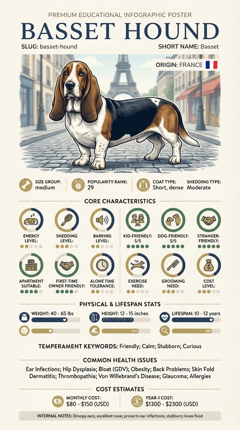 Basset Hound x-scid: What You Need to Know infographic