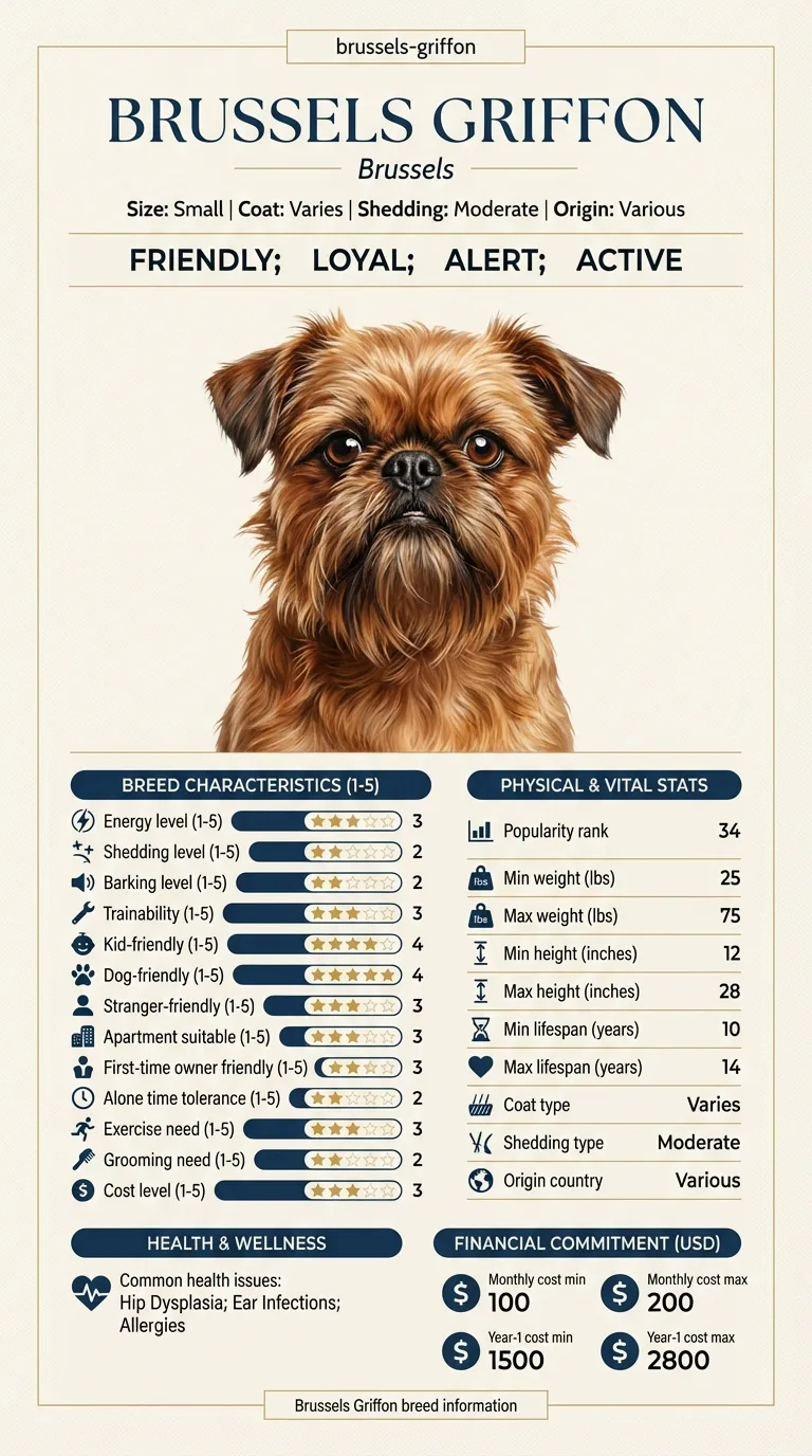 Brussels Griffon Cost in Birmingham: A Comprehensive Breakdown infographic