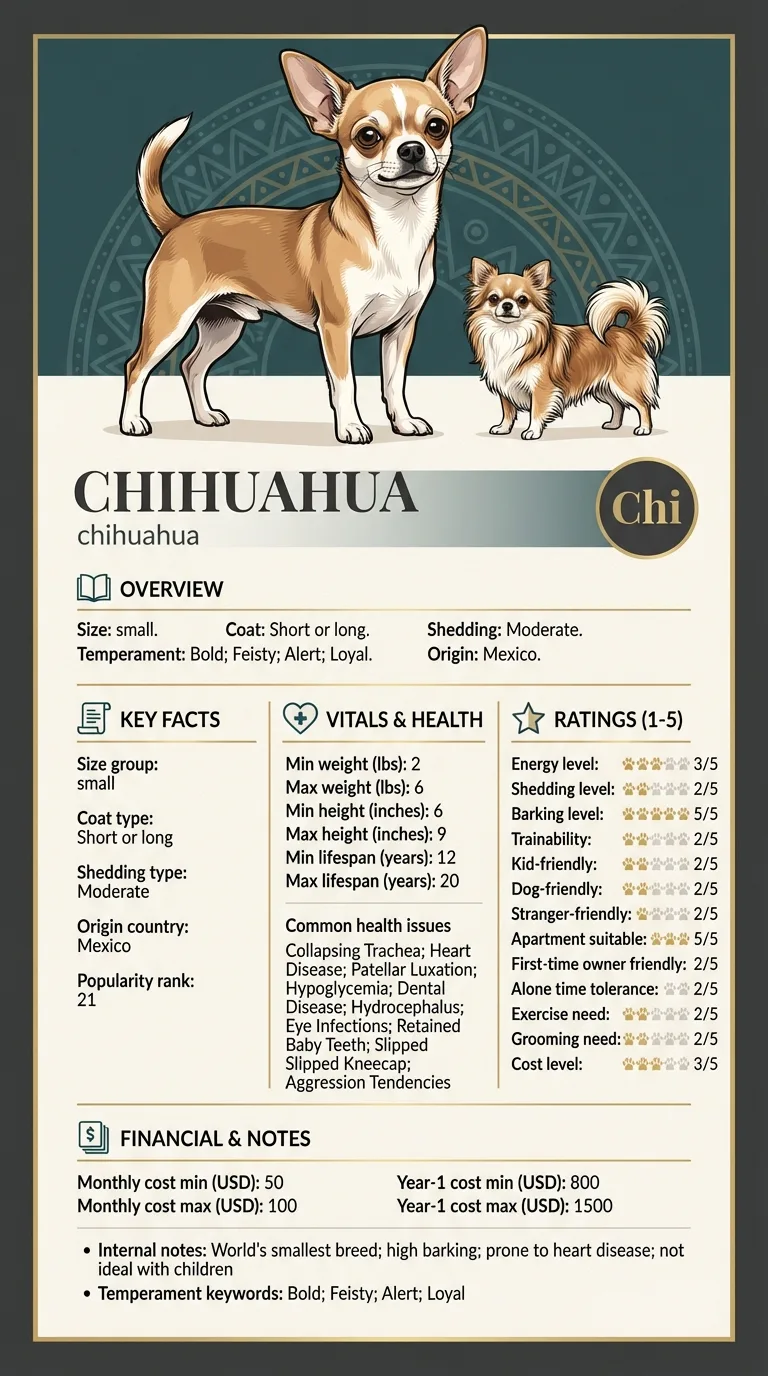 chihuahua infographic