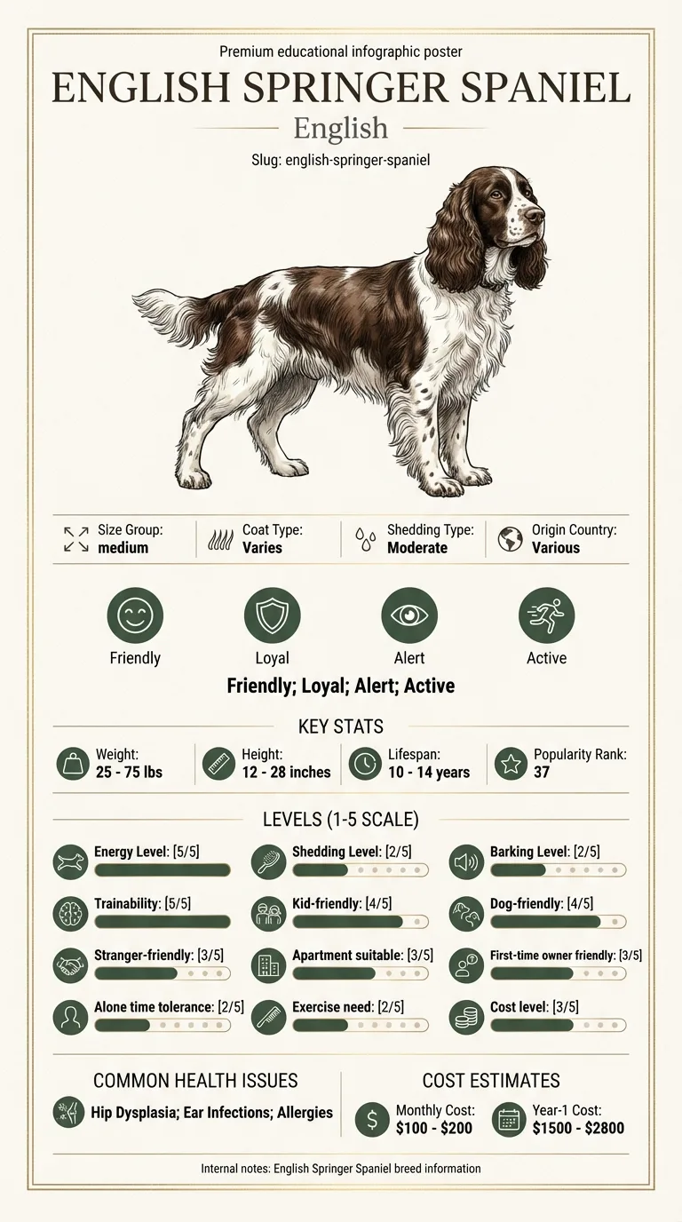 Understanding English Springer Spaniel Cost in Washington D.C. infographic