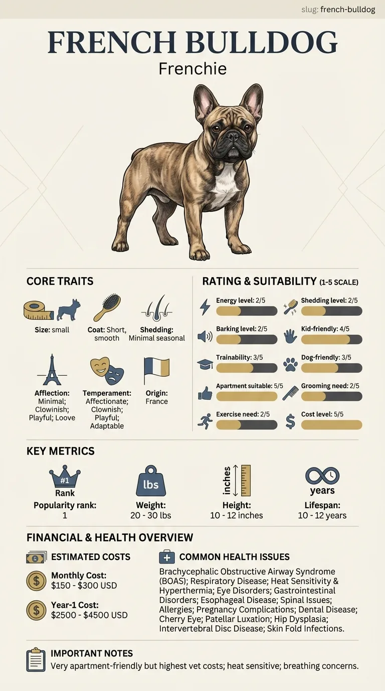 French Bulldog Cost in Little Rock infographic