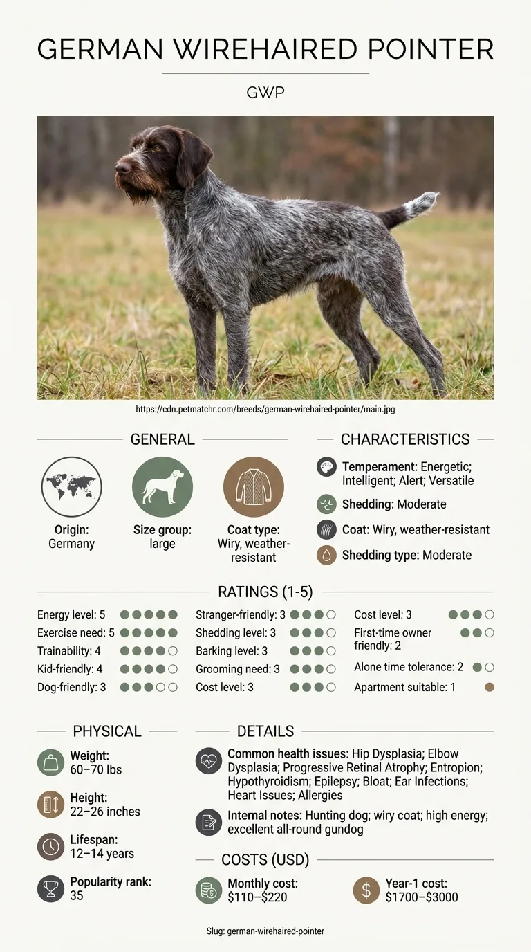 German Wirehaired Pointer Cost in Austin infographic