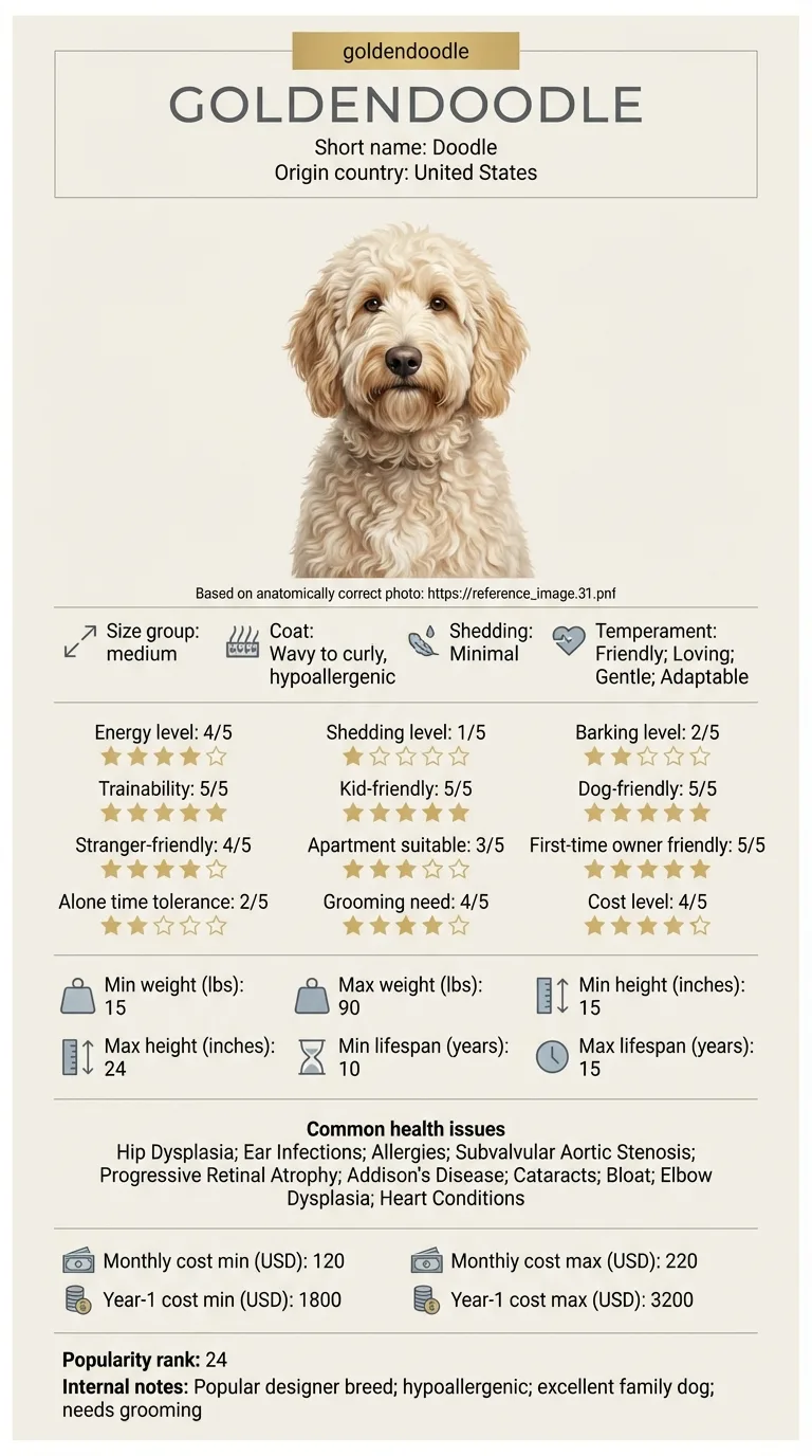 Goldendoodle Most Common Genetic Disorders: What Owners Should Know infographic