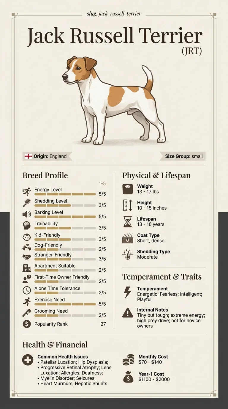 Jack Russell Terrier Cost in Phoenix infographic