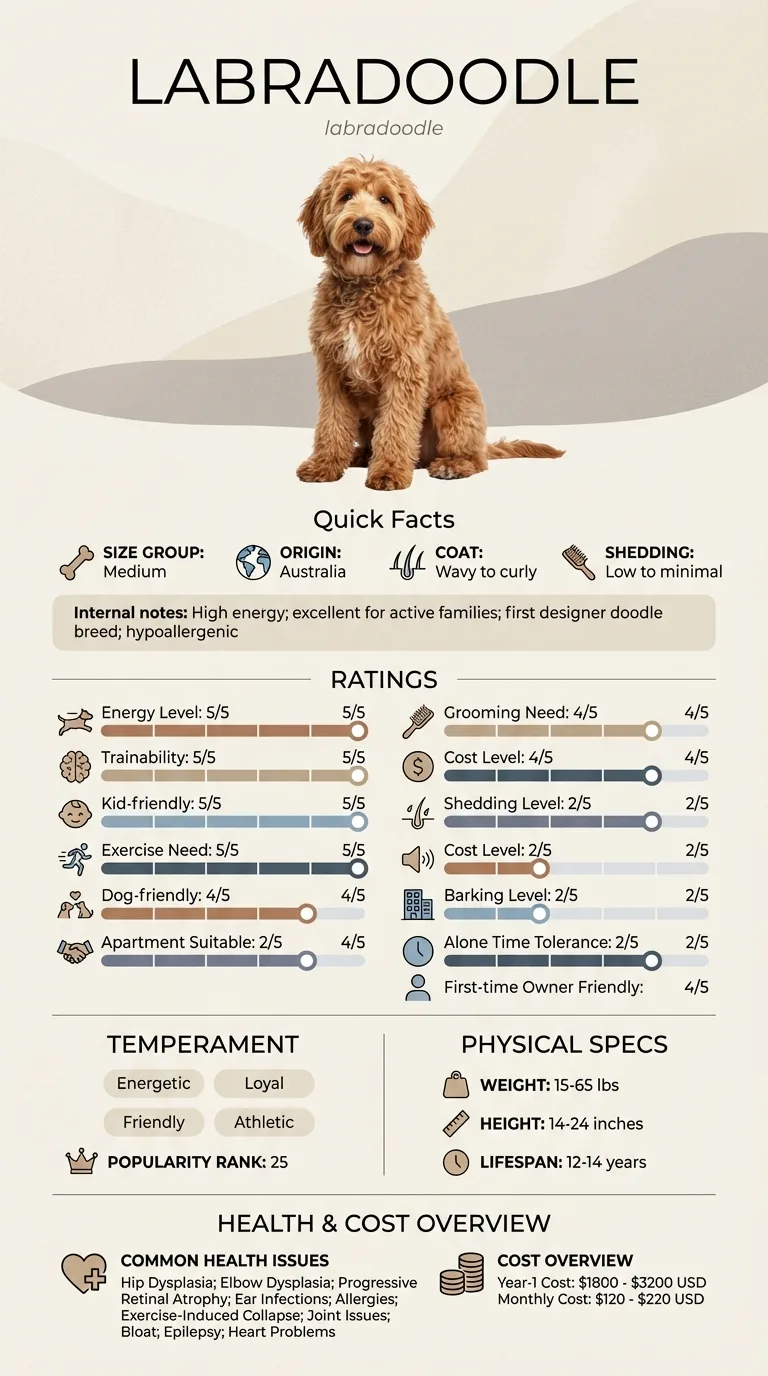 Labradoodle Cost in Atlanta infographic