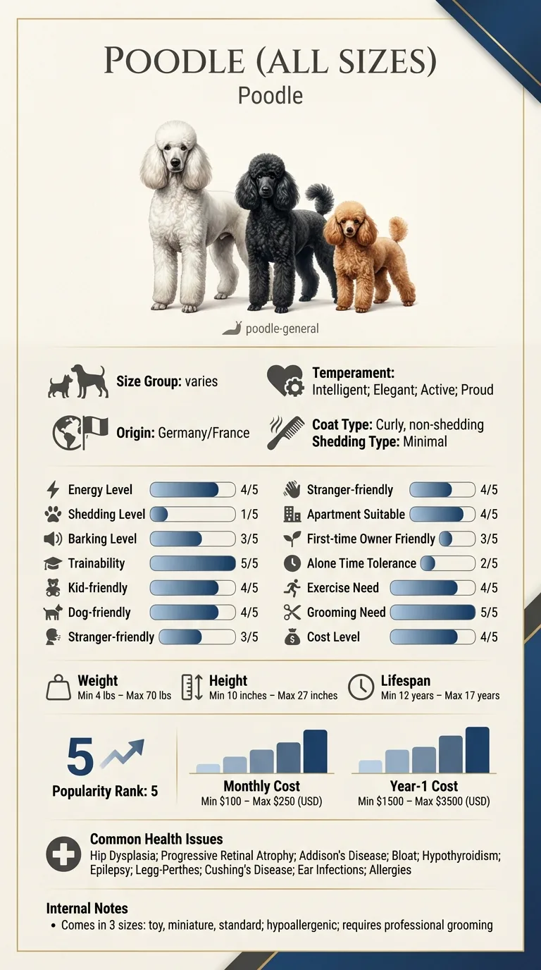 Poodle (All Sizes) Cost in Anchorage: A Complete Breakdown infographic