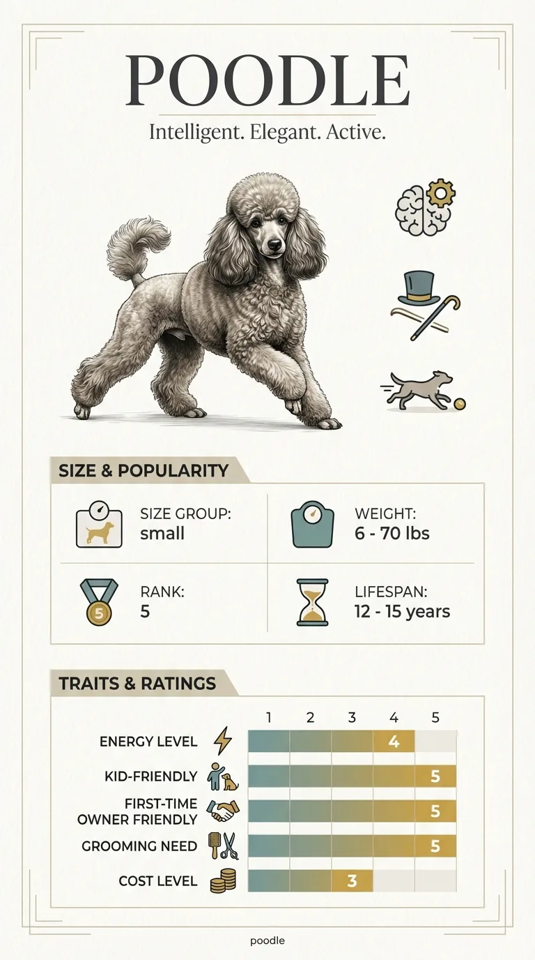 Poodle Cost in Wilmington infographic