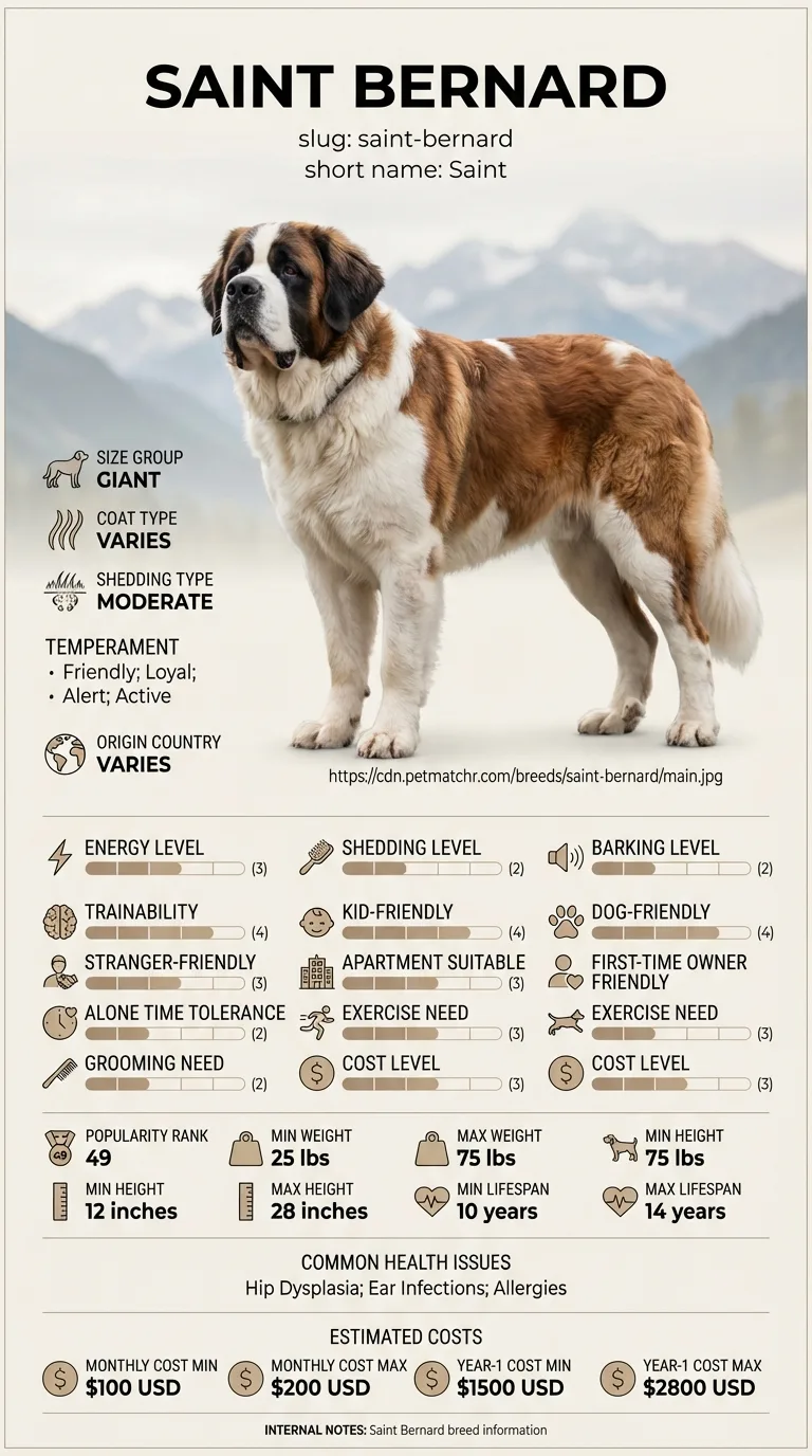 saint bernard infographic