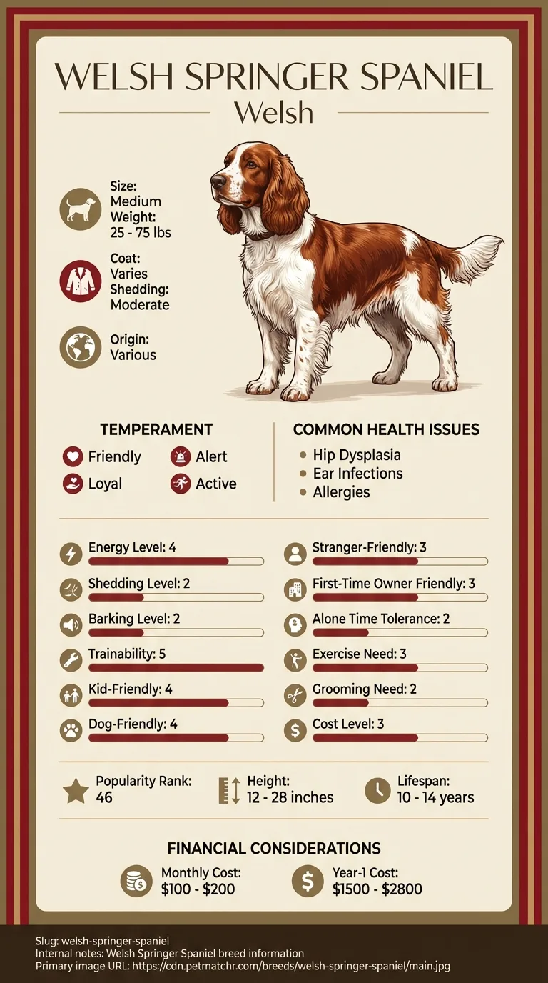 Welsh Springer Spaniel Most Common Genetic Disorders: What Owners Should Know infographic